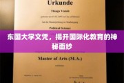 跨国文凭背后的故事，东国大学如何点亮国际化教育之光