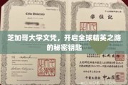 芝加哥大学文凭，解锁全球精英生涯的金钥匙