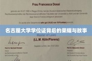 名古屋大学学位证背后的荣耀与故事