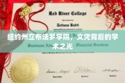 纽约州立布法罗学院，文凭背后的学术之光