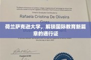 跨国视野的钥匙，荷兰萨克逊大学引领教育国际化潮流