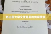 名古屋大学文凭，一段不凡的求学传奇之旅