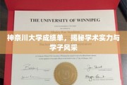 神奈川大学成绩单，一窥学术辉煌与学子风采的秘境
