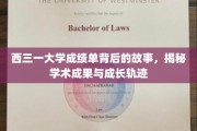 西三一大学成绩单，揭开学子成长与学术成就的神秘面纱