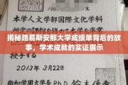 解码路易斯安那大学成绩单，实证见证下的学术辉煌瞬间