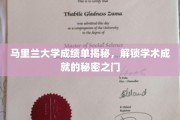 解锁马里兰大学学术奥秘，成绩单背后的精彩故事
