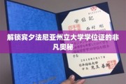 宾夕法尼亚州立大学学位证背后的神秘面纱，揭秘其独特魅力
