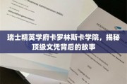 探索卡罗林斯卡学院，瑞士精英教育的辉煌历程与顶级文凭的背后奥秘