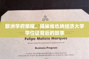 维也纳经济大学学位证，探寻欧洲学府荣耀的奥秘之旅