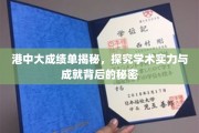 港中大实力揭秘，揭秘学术殿堂背后的辉煌成就