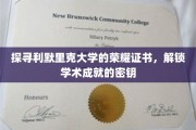 利默里克大学荣耀证书之谜，解锁成就背后的学术宝藏