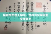 解码加州理工学院，顶尖学府背后的文凭魔力