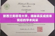 新西兰奥塔哥大学，探寻成绩单背后的学术魅力之光