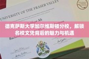 德克萨斯大学加尔维斯顿分校，解锁名校文凭背后的魅力与机遇