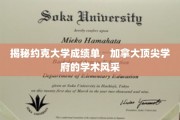 加拿大约克大学成绩单大揭秘，探寻顶尖学府的学术魅力