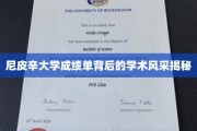 尼皮辛大学成绩单，一窥学术精英的卓越风采