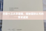 巴黎十三大学之光，国际赞誉下的学术辉煌之旅
