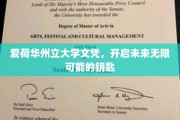 解锁无限前程，爱荷华州立大学文凭的非凡力量