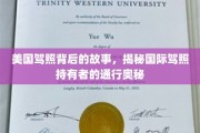 跨国驾驶风云录，解码美国驾照与全球驾照持有者的便捷之旅