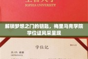 探寻梅里马克荣耀，学位证书见证学子梦想启航