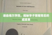 迪由维尔学子荣耀背后的非凡成绩单揭秘