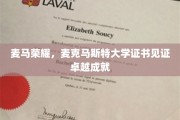 麦马辉煌证照，见证精英卓越之路