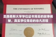 探寻圣路易斯大学学位证书的非凡之旅，揭秘真实学位背后的传奇历程