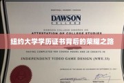 纽约大学学历证书，揭开荣耀背后的奋斗篇章